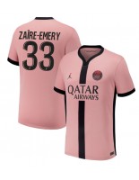 Paris Saint-Germain Warren Zaire-Emery #33 Alternativní Dres 2024-25 Krátký Rukáv